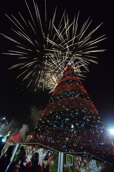 New Year celebrations in Russian cities