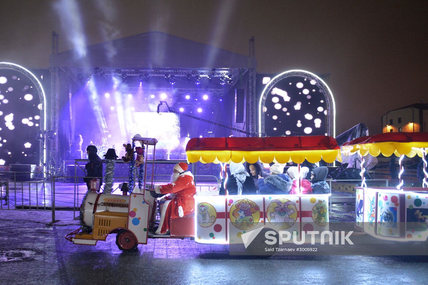 New Year celebrations in Russian cities