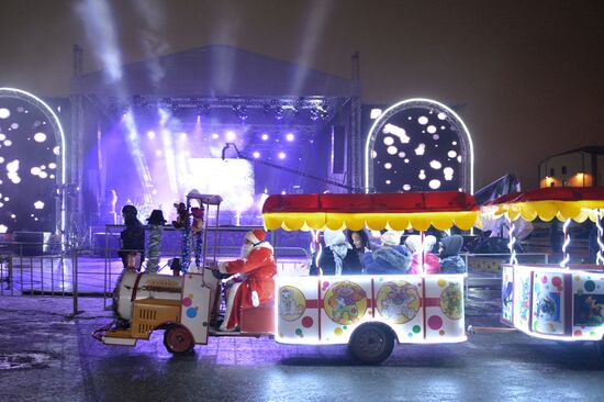 New Year celebrations in Russian cities