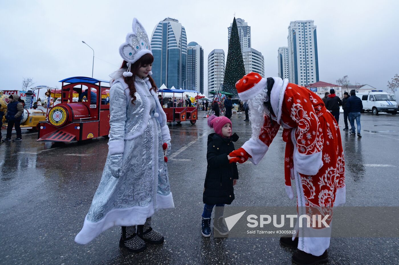 New Year celebrations in Russian cities