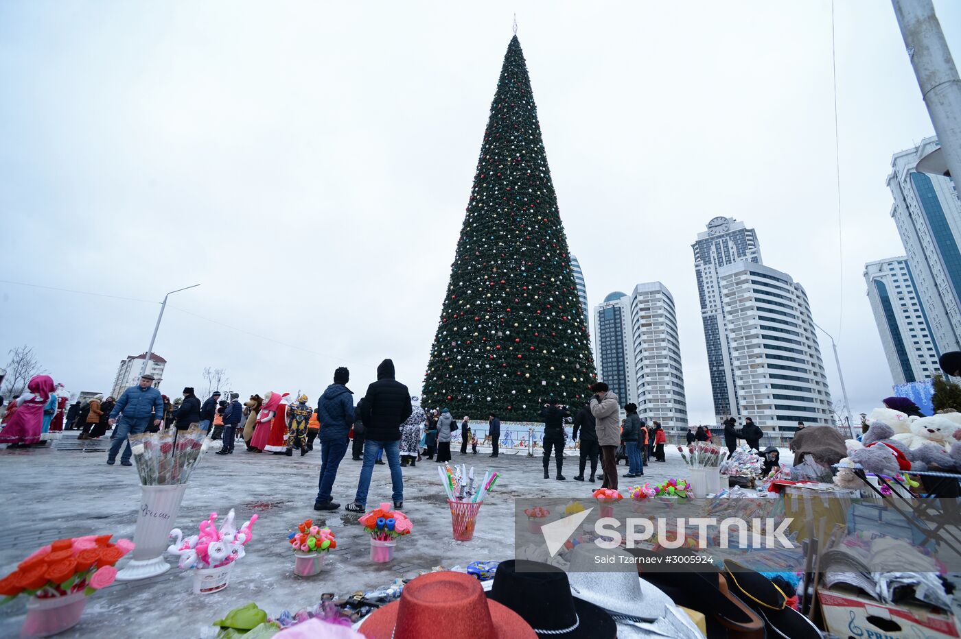 New Year celebrations in Russian cities