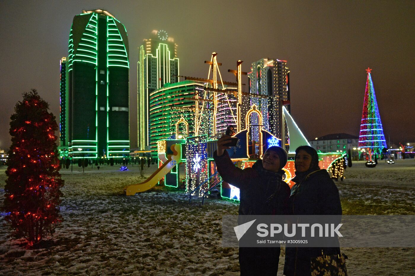 New Year celebrations in Russian cities