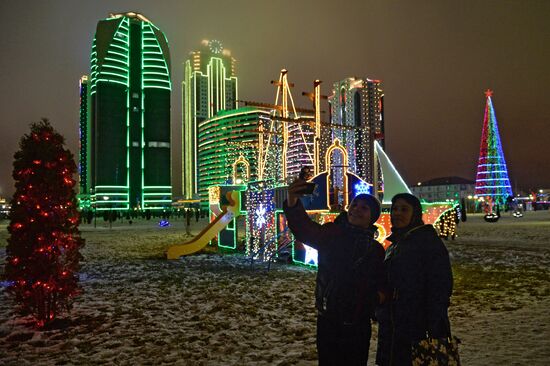 New Year celebrations in Russian cities