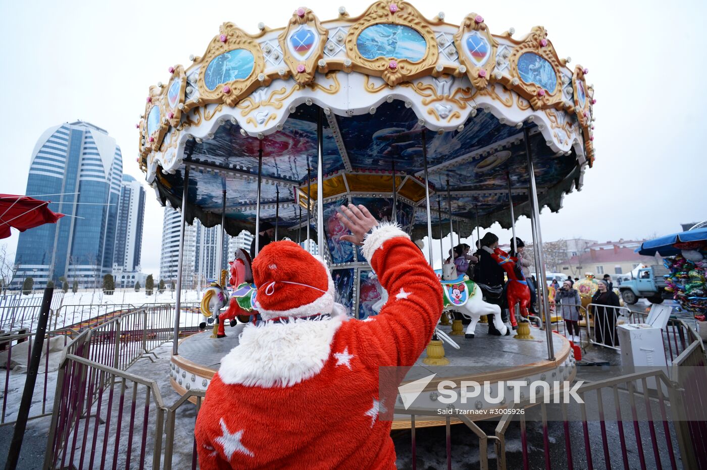 New Year celebrations in Russian cities