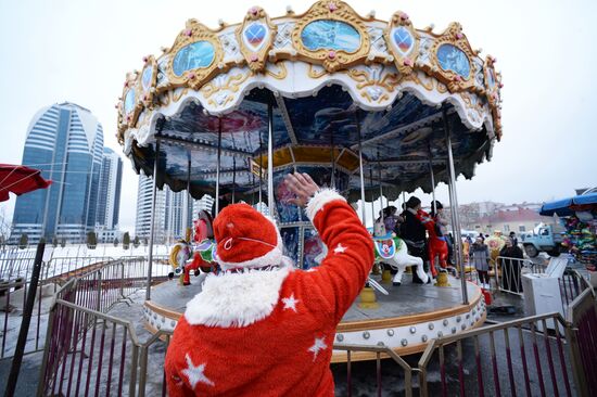 New Year celebrations in Russian cities