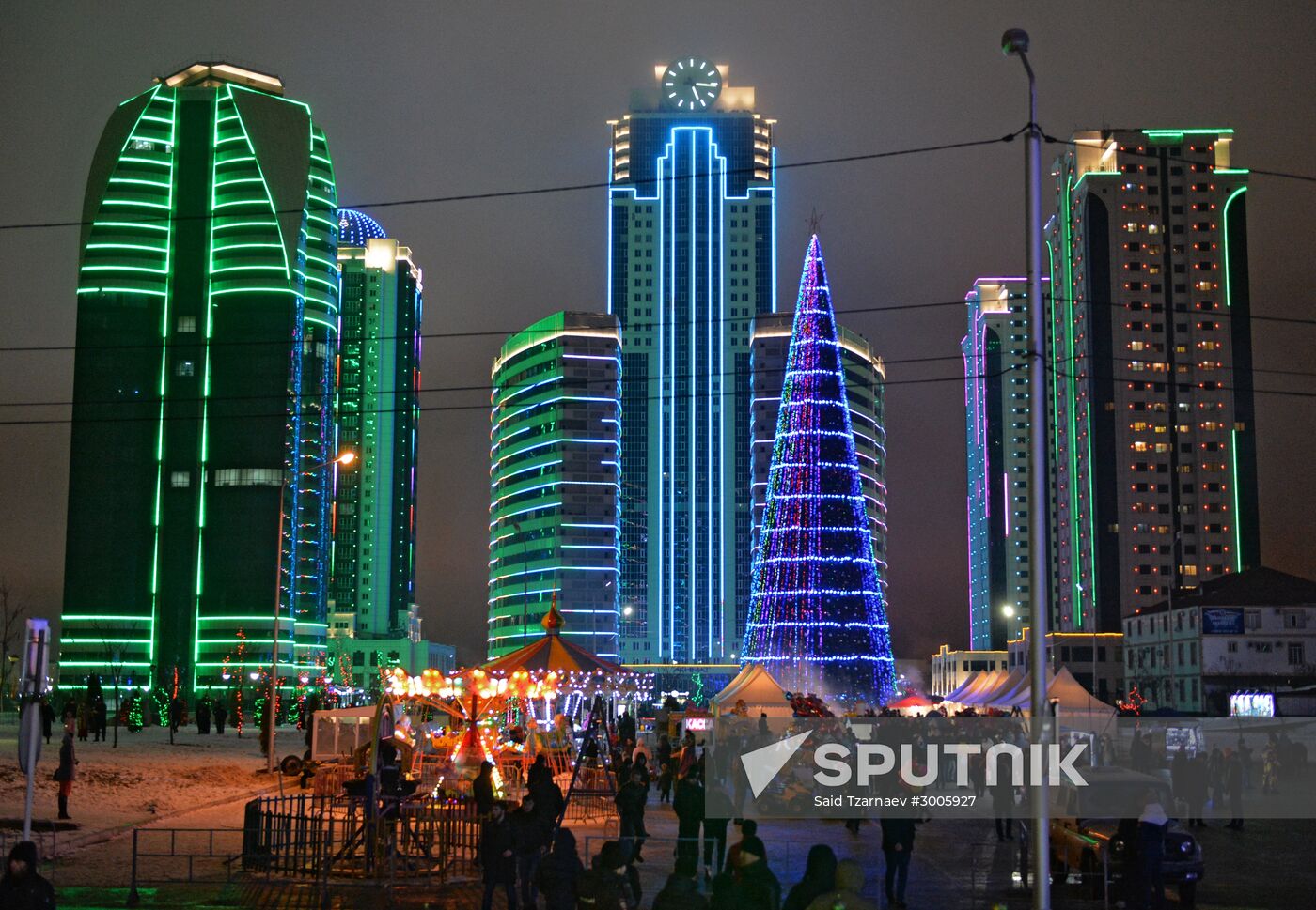 New Year celebrations in Russian cities