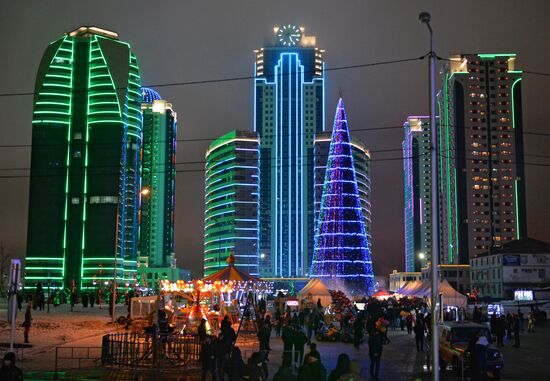 New Year celebrations in Russian cities