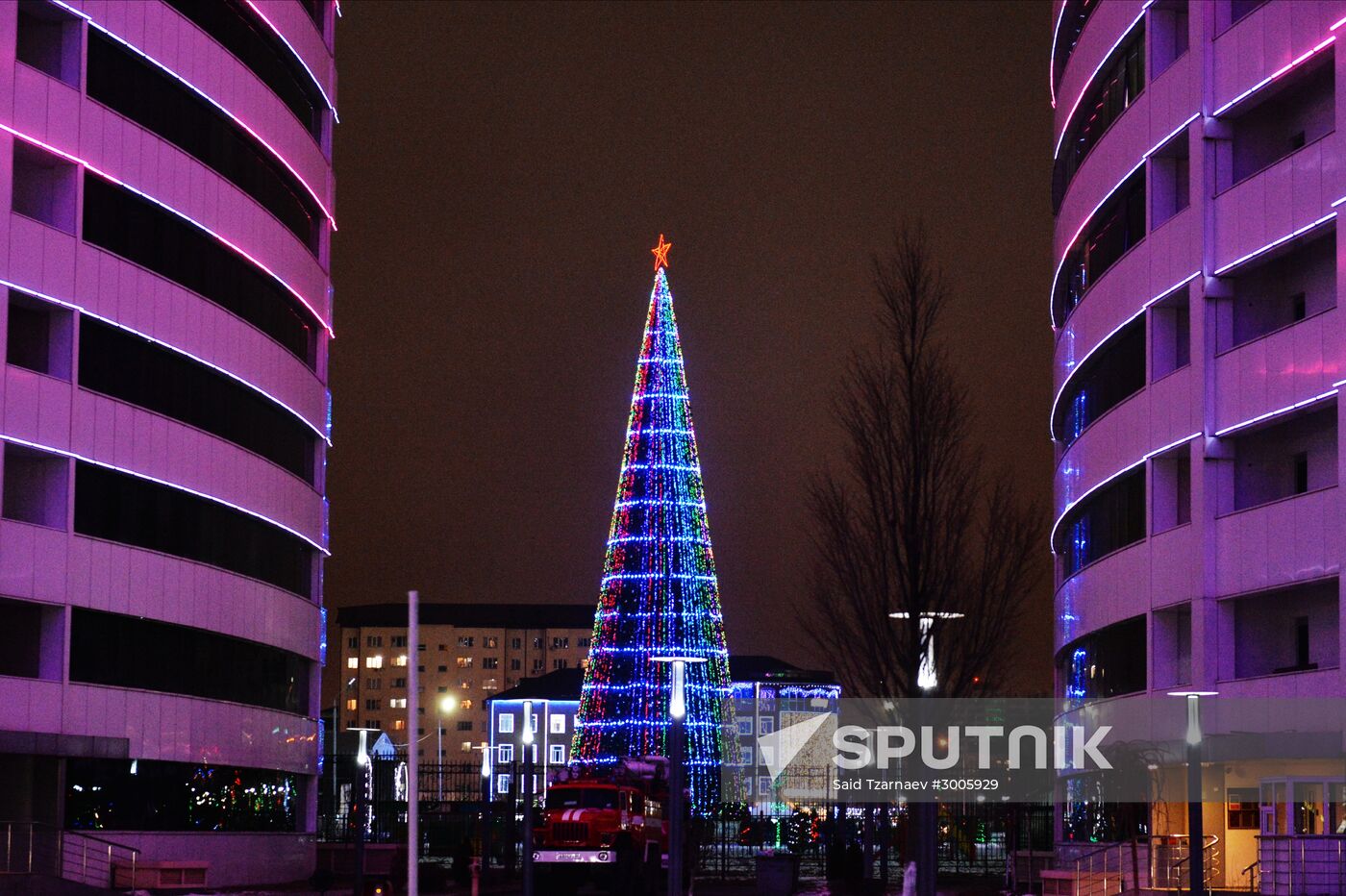 New Year celebrations in Russian cities