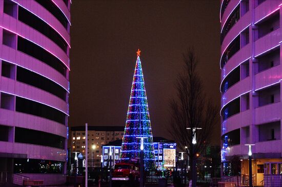 New Year celebrations in Russian cities