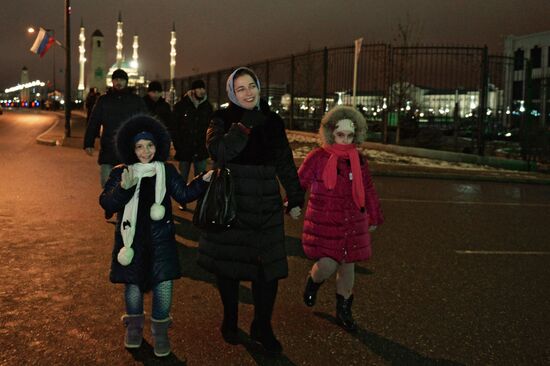 New Year celebrations in Russian cities