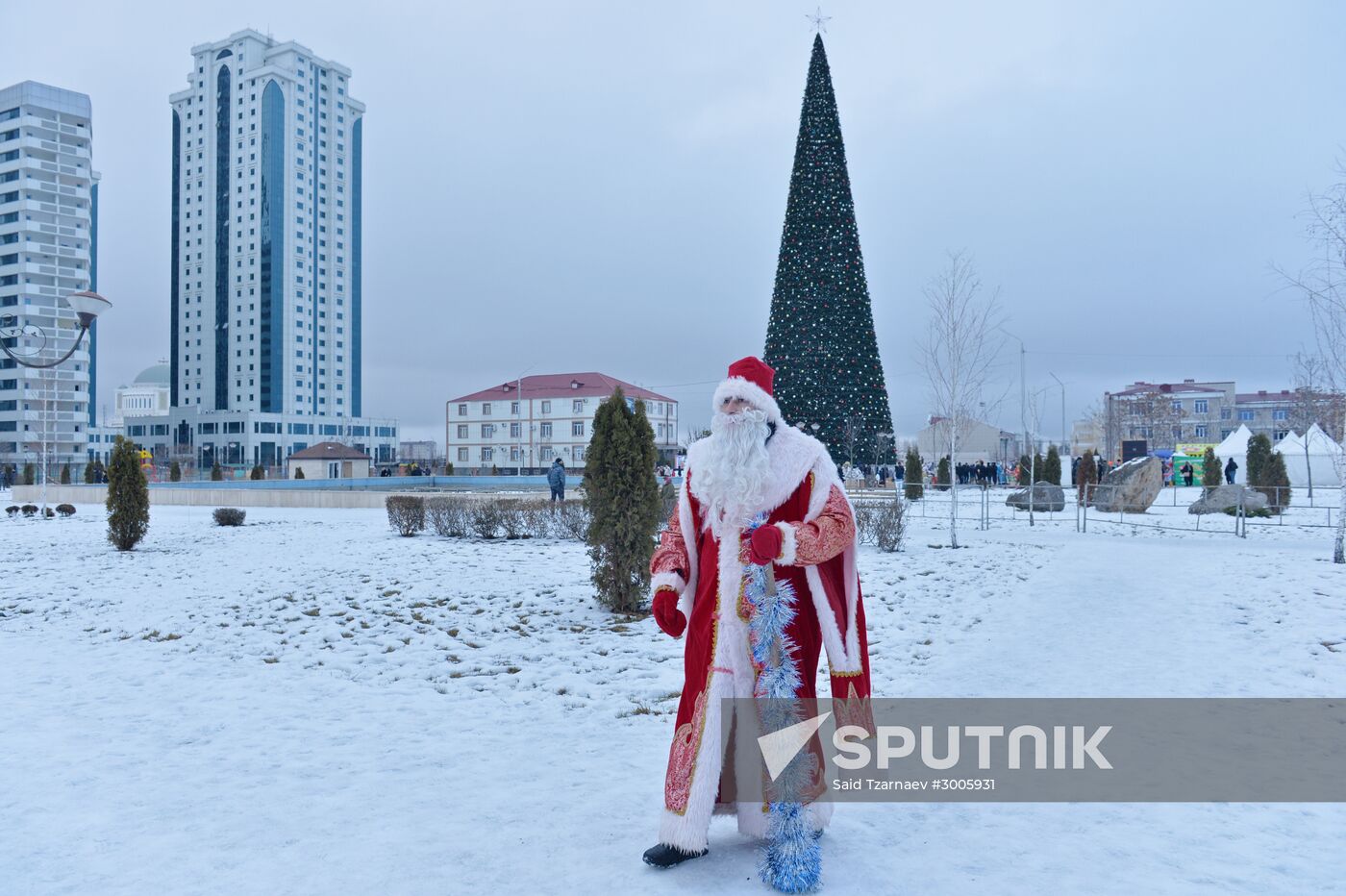 New Year celebrations in Russian cities