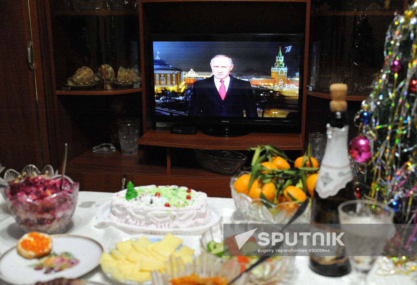 New Year celebrations in Russian cities
