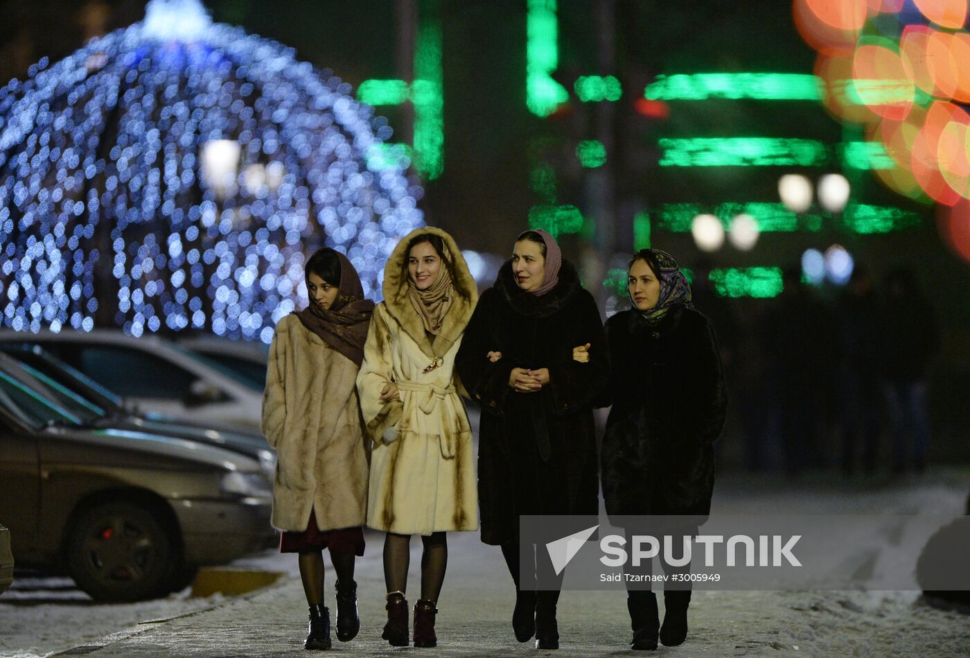 New Year celebrations in Russian cities