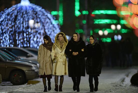 New Year celebrations in Russian cities