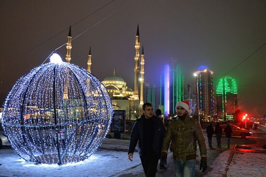 New Year celebrations in Russian cities