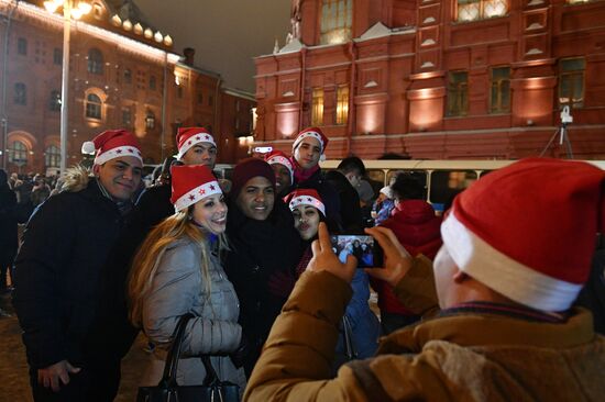 New Year celebrations in Moscow