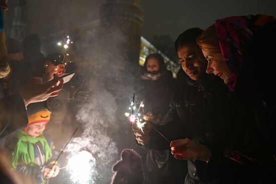 New Year celebrations in Moscow