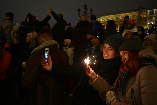New Year celebrations in Moscow