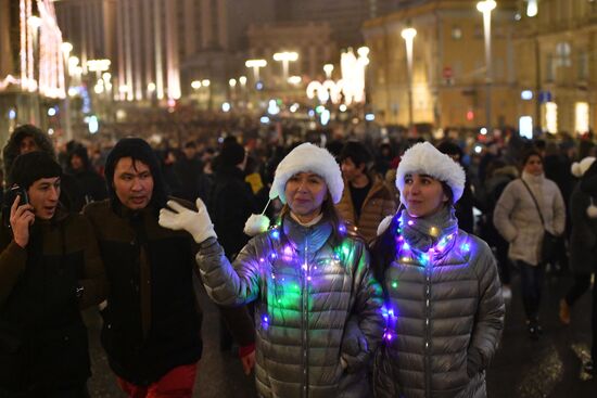 New Year celebrations in Moscow