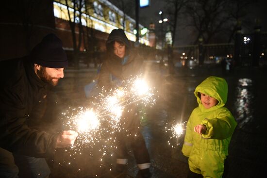 New Year celebrations in Moscow