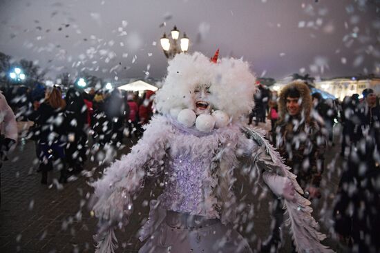 New Year celebrations in Moscow