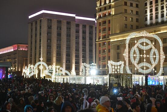 New Year celebrations in Moscow