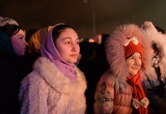 New Year celebrations in Russian cities