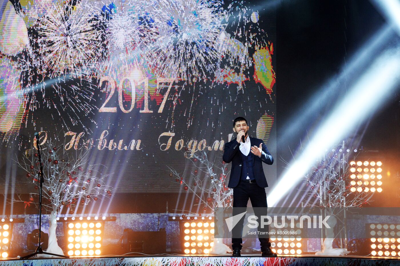 New Year celebrations in Russian cities