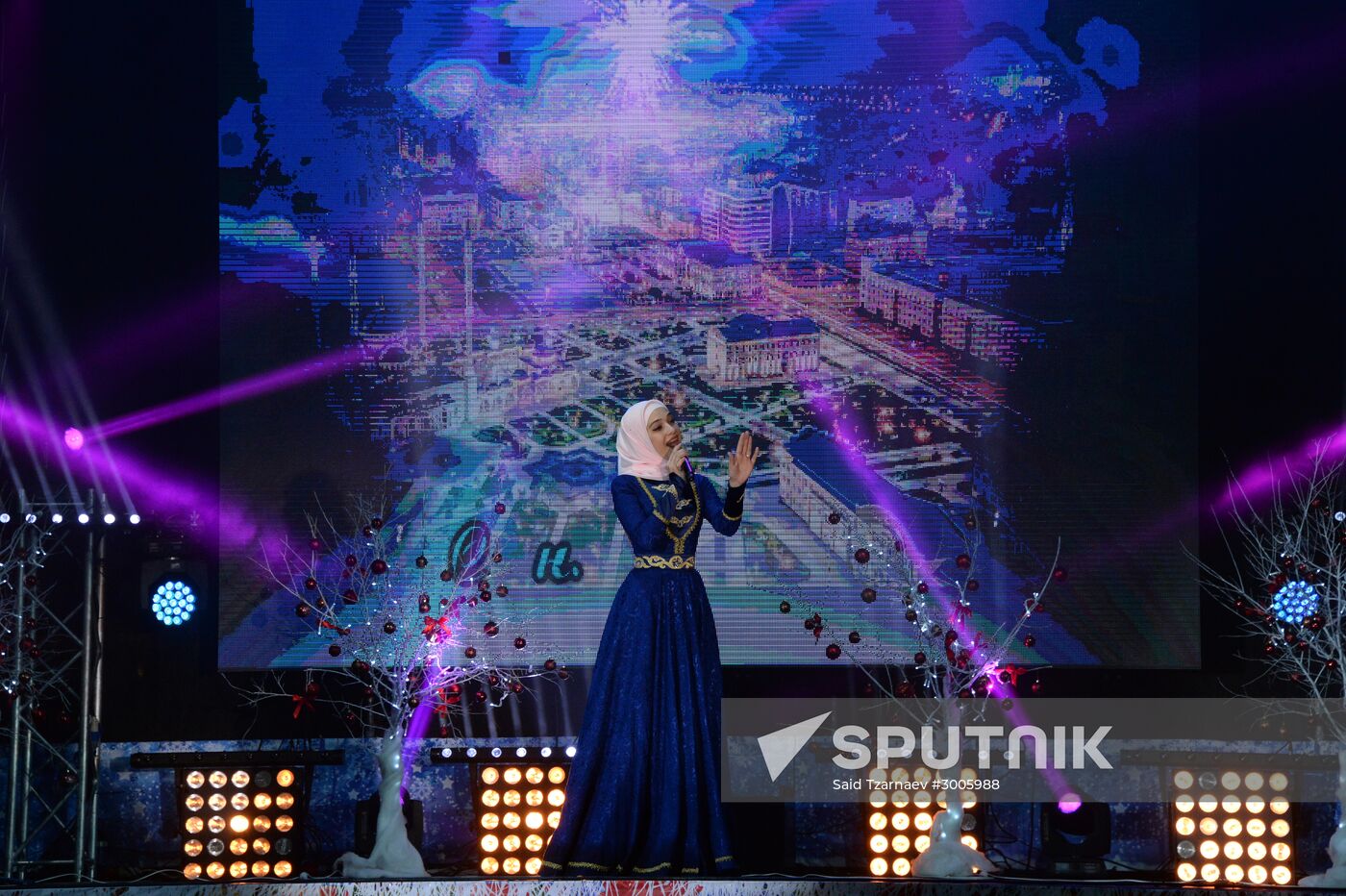 New Year celebrations in Russian cities