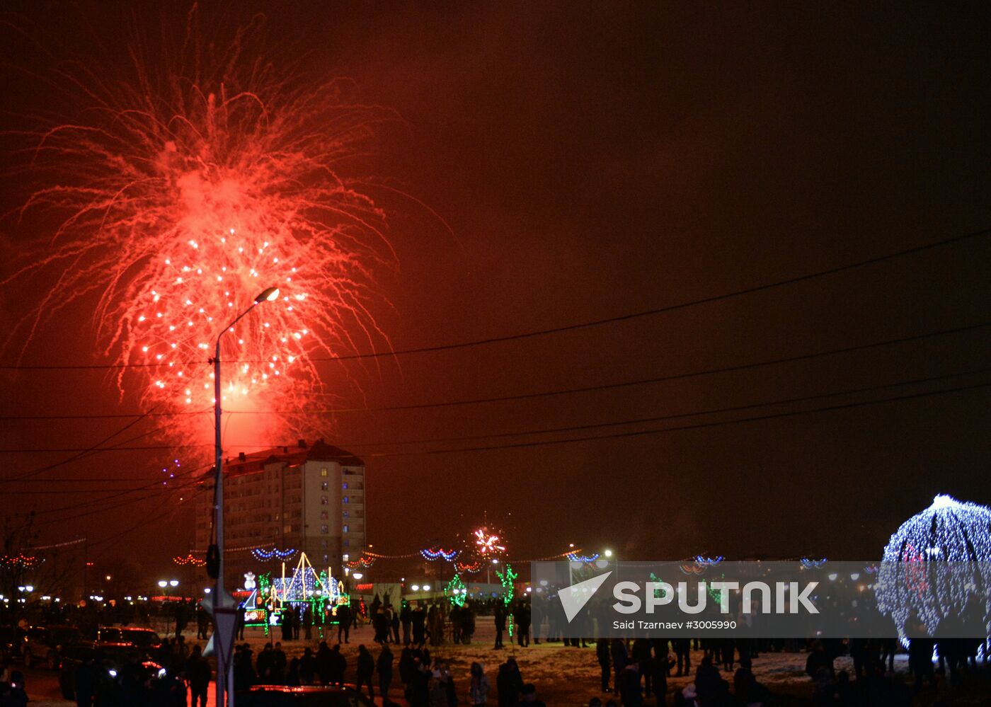 New Year celebrations in Russian cities