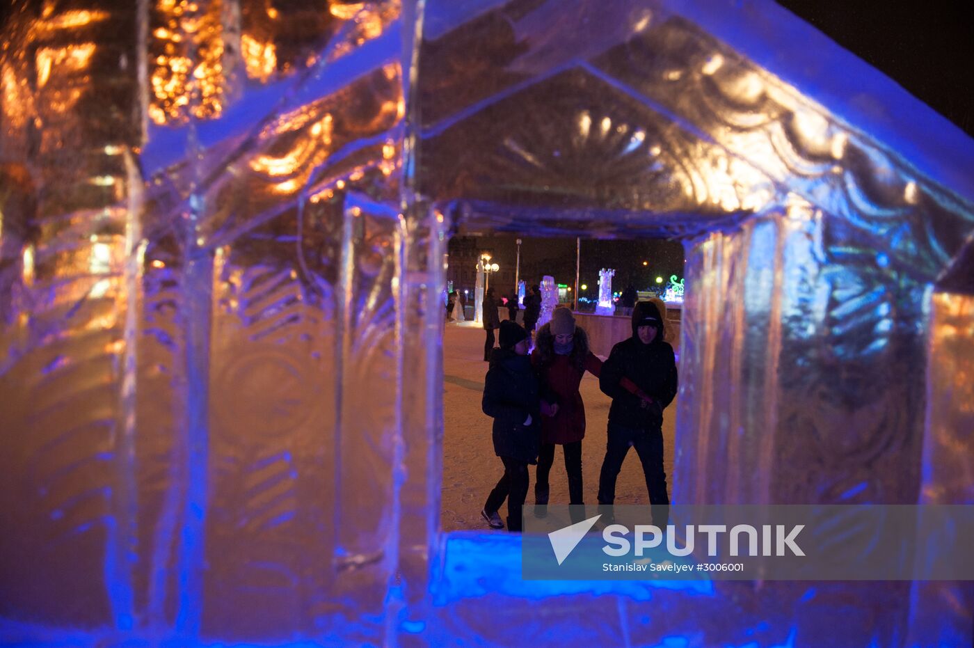 New Year celebrations in Russian cities
