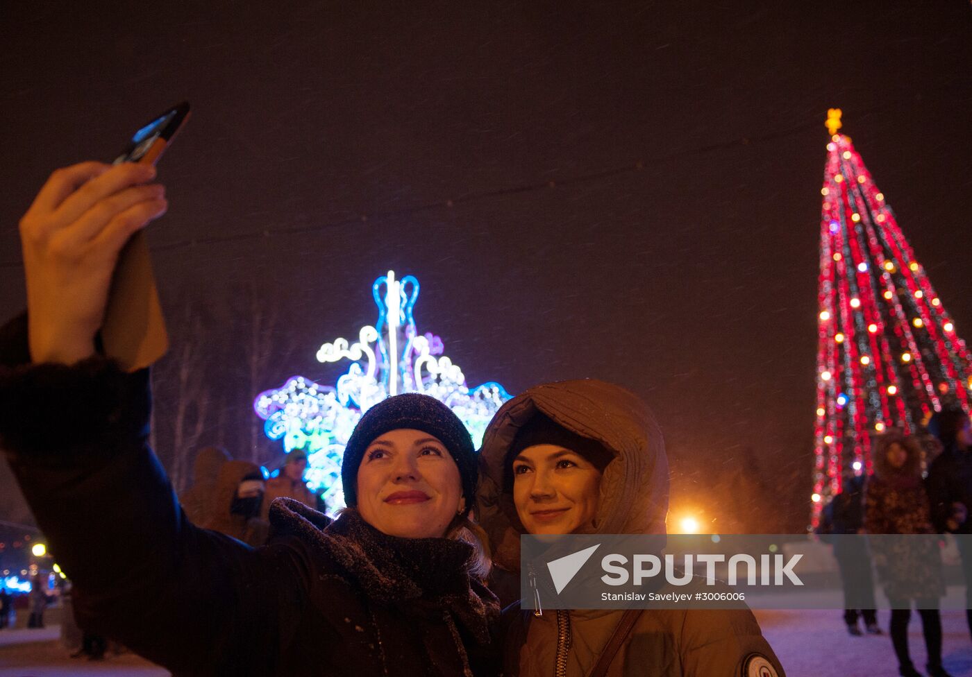 New Year celebrations in Russian cities