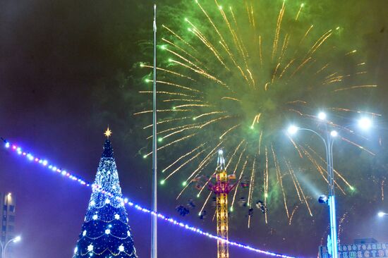 New Year celebrations in Russian cities