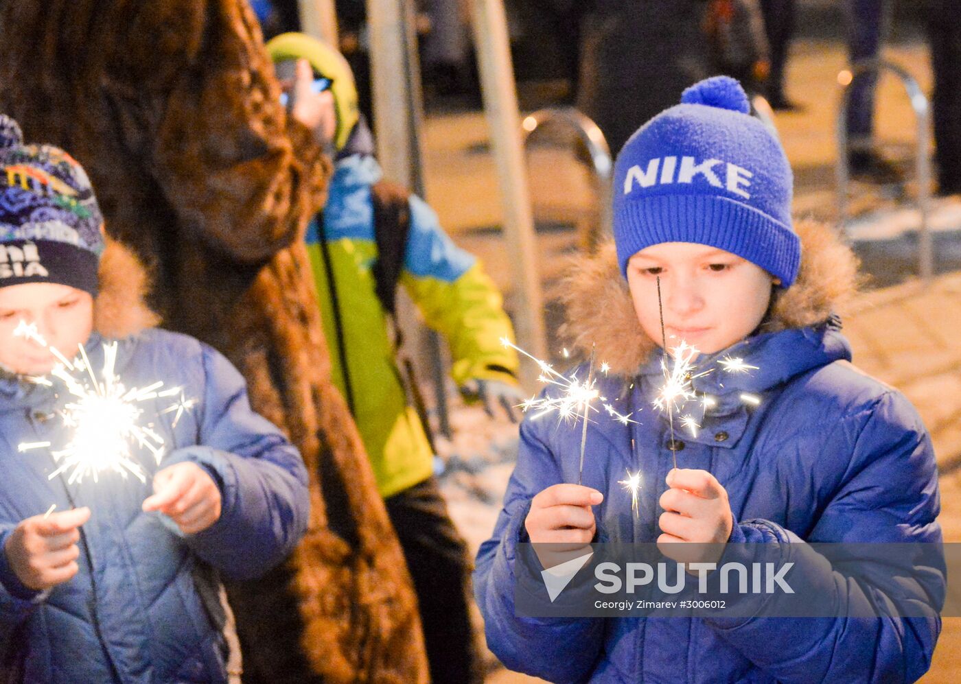 New Year celebrations in Russian cities