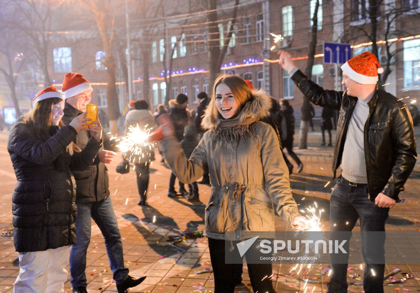 New Year celebrations in Russian cities