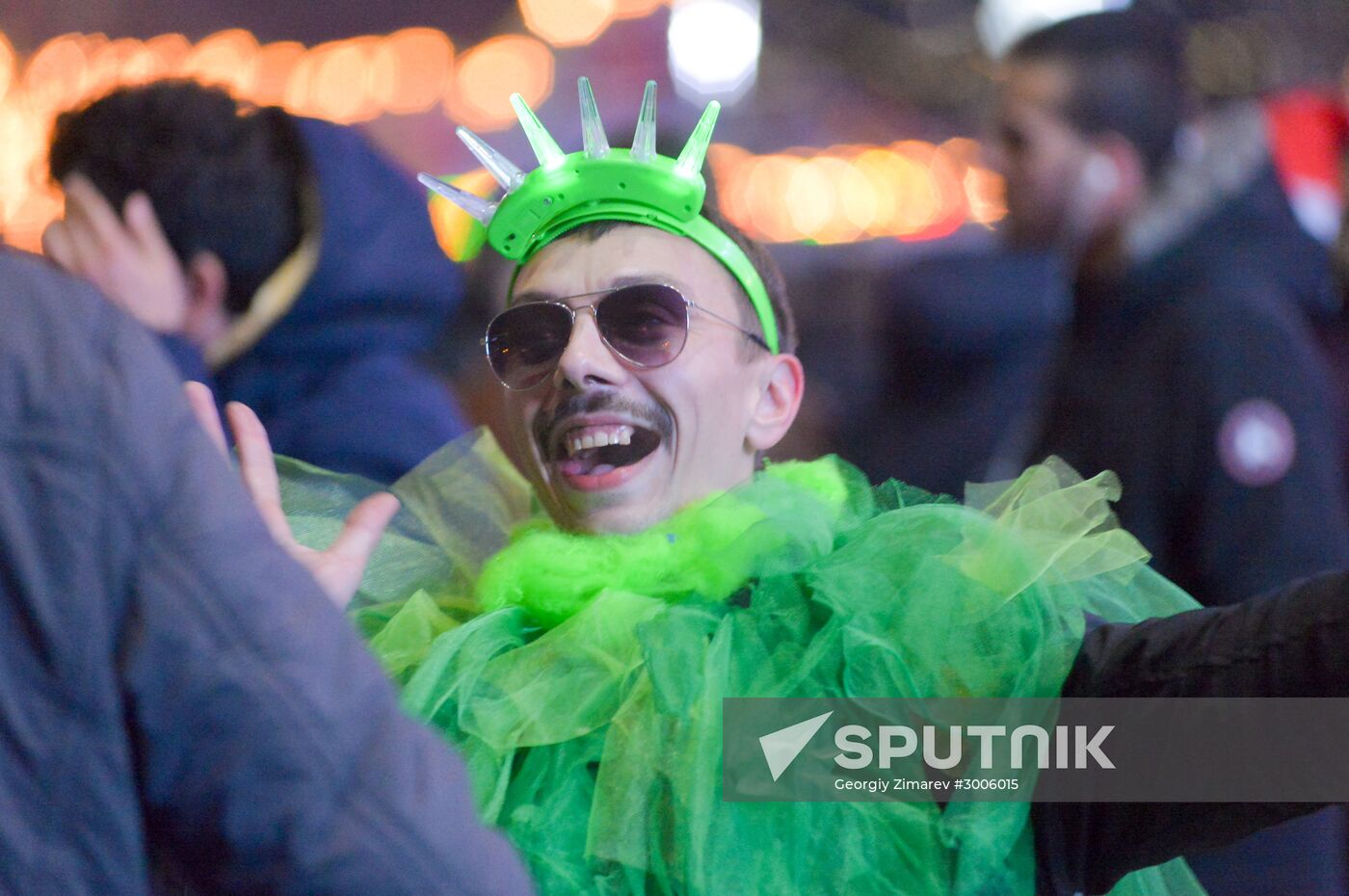 New Year celebrations in Russian cities