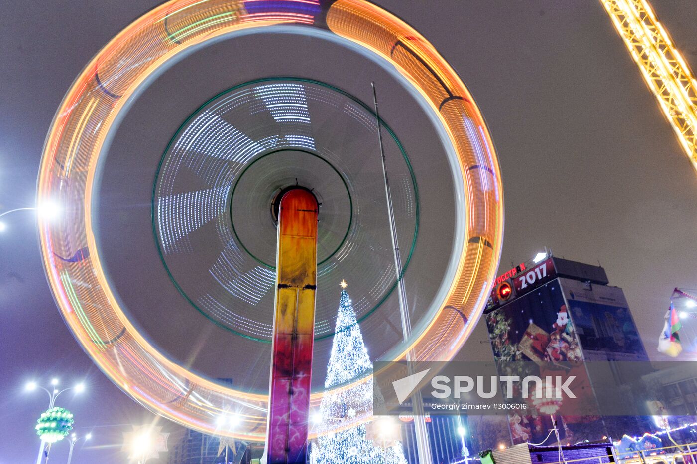 New Year celebrations in Russian cities