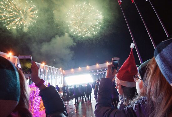 New Year celebrated in Artek