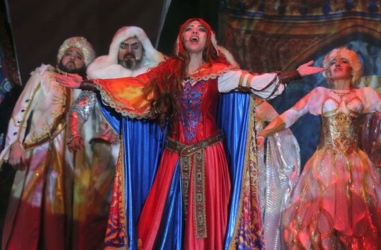Chernomor 3D mapping musical premier