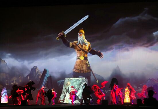 Chernomor 3D mapping musical premier