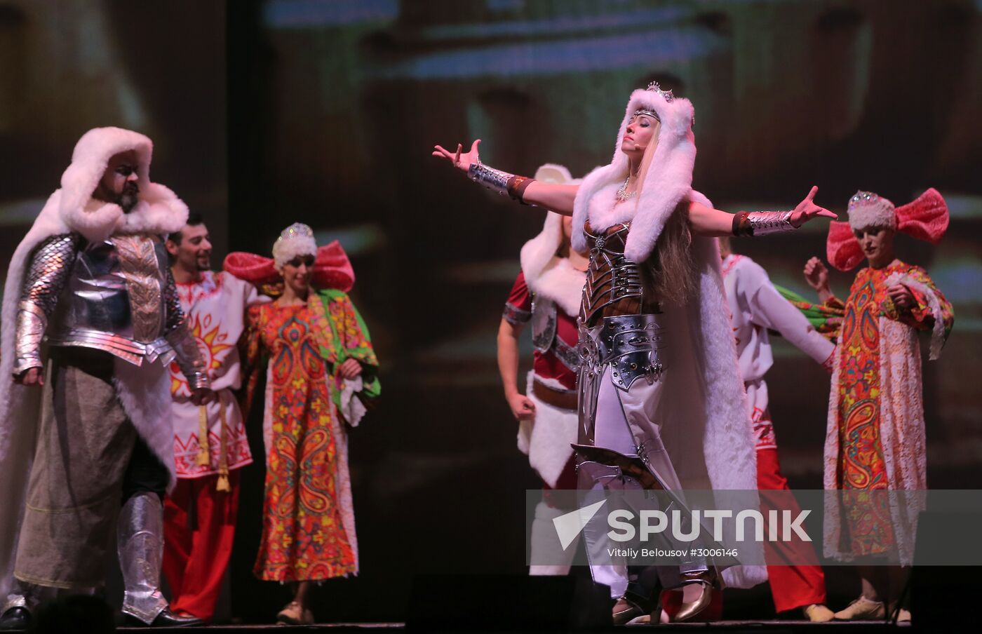 Chernomor 3D mapping musical premier
