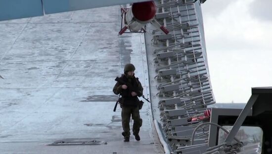 Russian aircraft carrier Admiral Kuznetsov in Mediterranean Sea near Syria