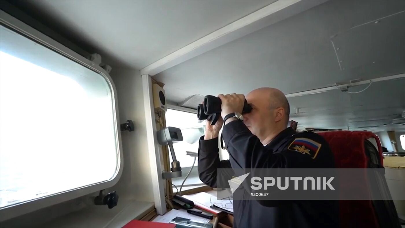 Russian aircraft carrier Admiral Kuznetsov in Mediterranean Sea near Syria