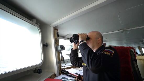 Russian aircraft carrier Admiral Kuznetsov in Mediterranean Sea near Syria
