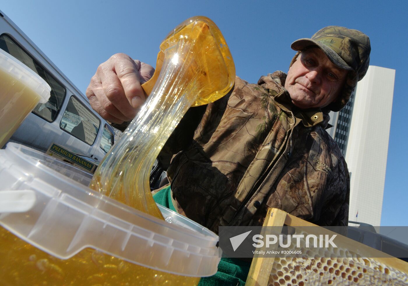 Christmas food fair in Vladivostok