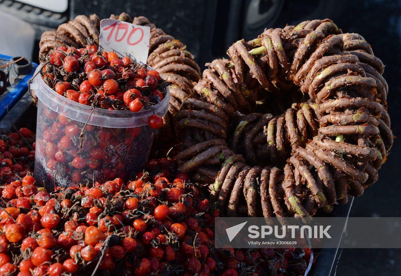 Christmas food fair in Vladivostok