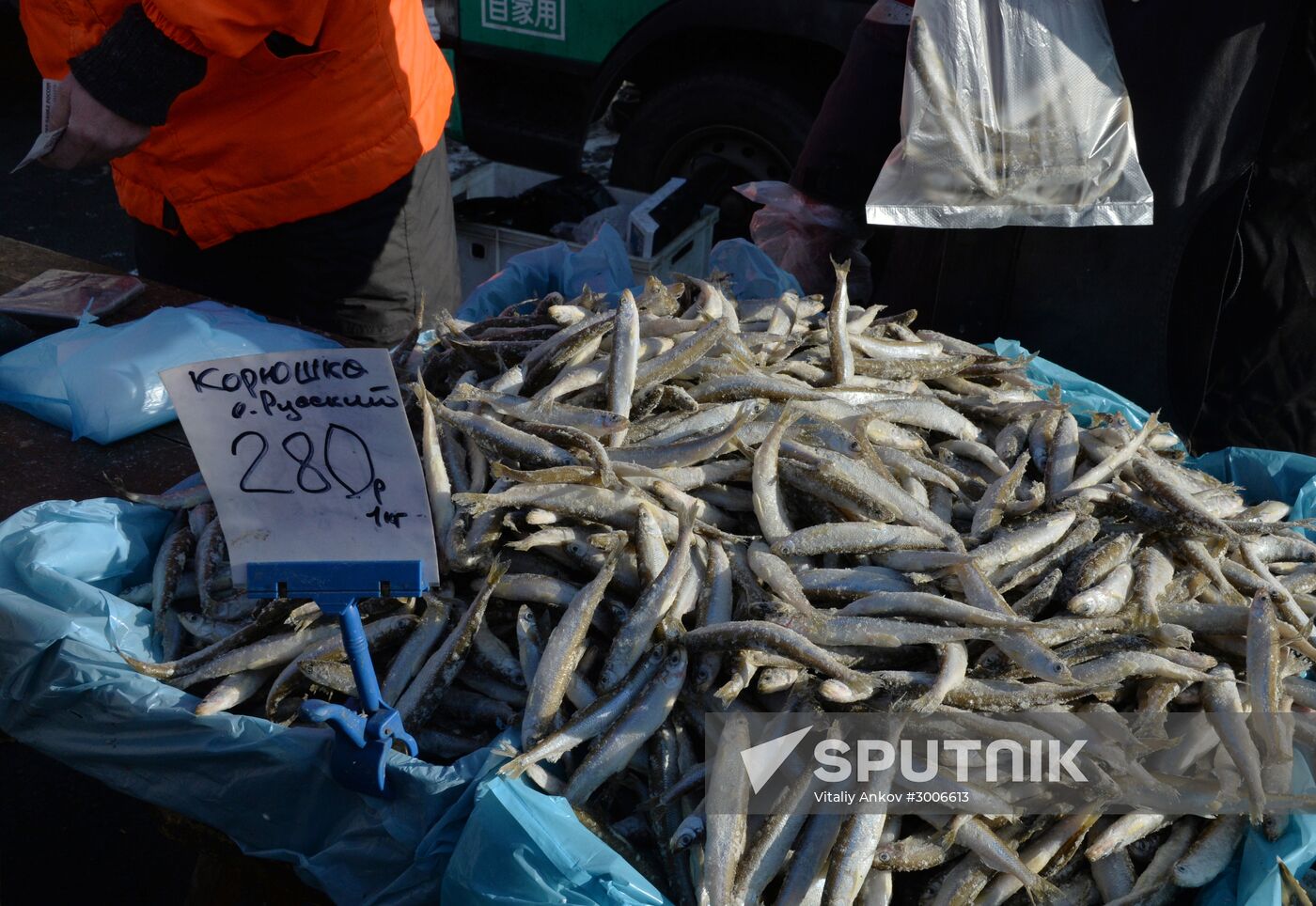 Christmas food fair in Vladivostok