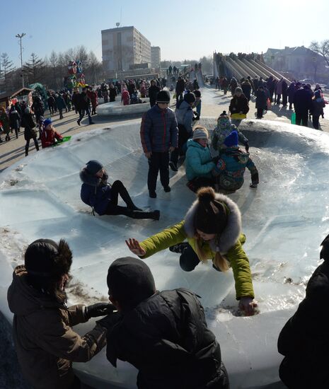 Public festivities in Ussuriisk