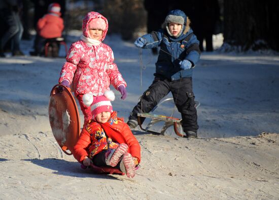 Winter recreation in Chita Region
