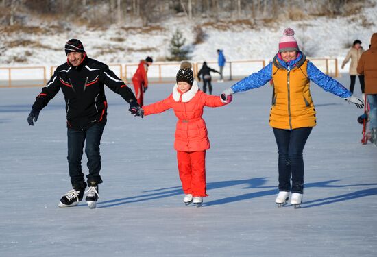 Winter recreation in Chita Region